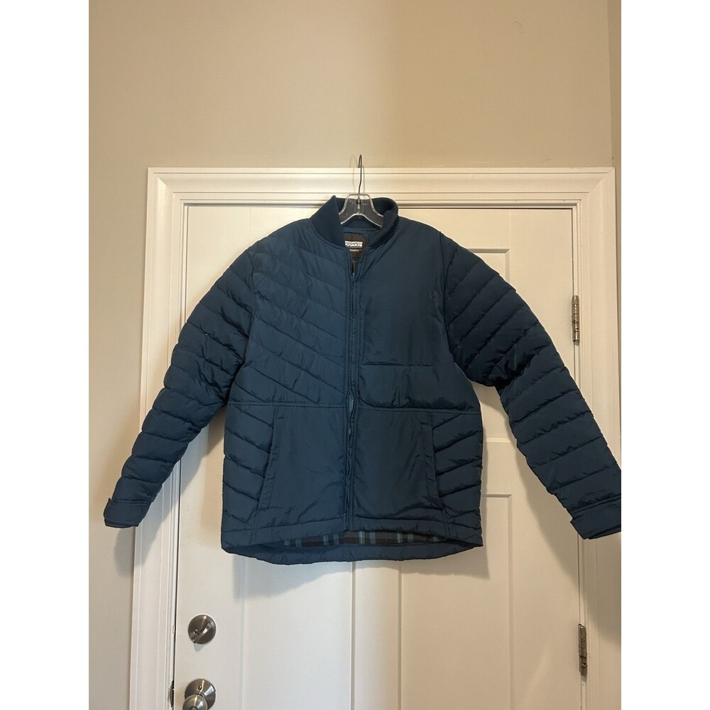 Mountain Khakis Men's Pinnacle Peak Down Shirt Jacket Size Large Flannel Puffer